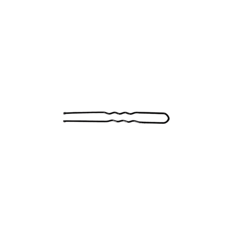 Haarnadeln Schwarz 60x1,2mm Gewellt 10st
