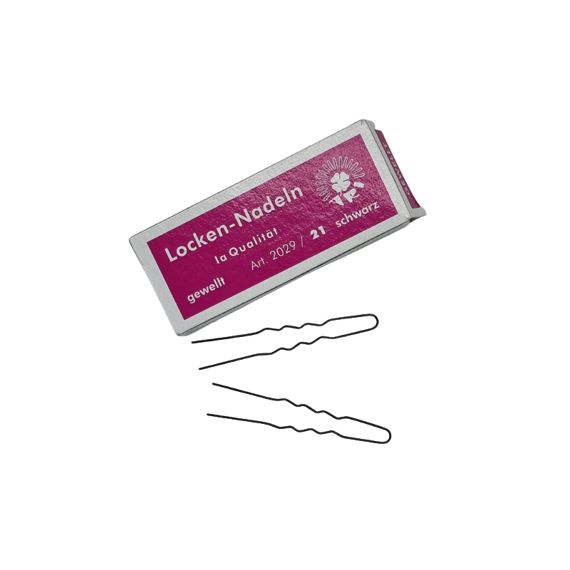 Lockennadeln 45x0,6mm Schwarz 45er Kästchen