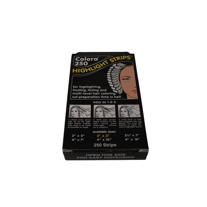 Colora Highl. Strips Extra Short 5x12cm (2x5#) 250 Blatt