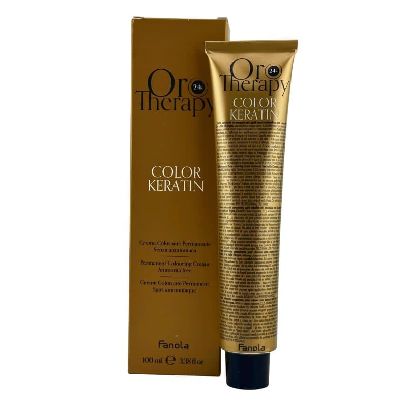 Fanola Oro Therapy Color Keratin 5,1 Hellbraun Asch 100 Ml