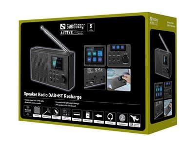 Sandberg Speaker Radio Dab+Bt Recharge