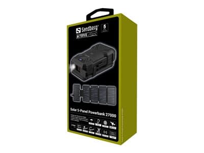 Sandberg Solar 5-Panel Powerbank 27000