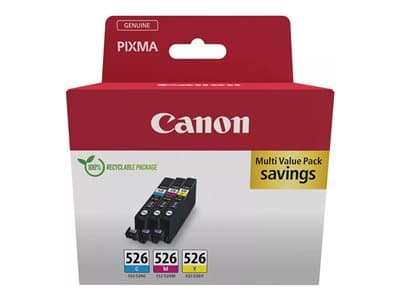 Canon Cli-526 Ink Cartridge C/M/Y Pack
