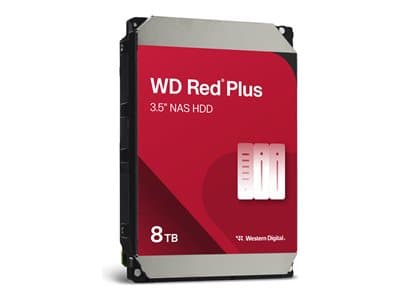 Wd Red Plus 8.9cm (3.5") 8tb Sata3 5640 256mb Wd80efpx Intern