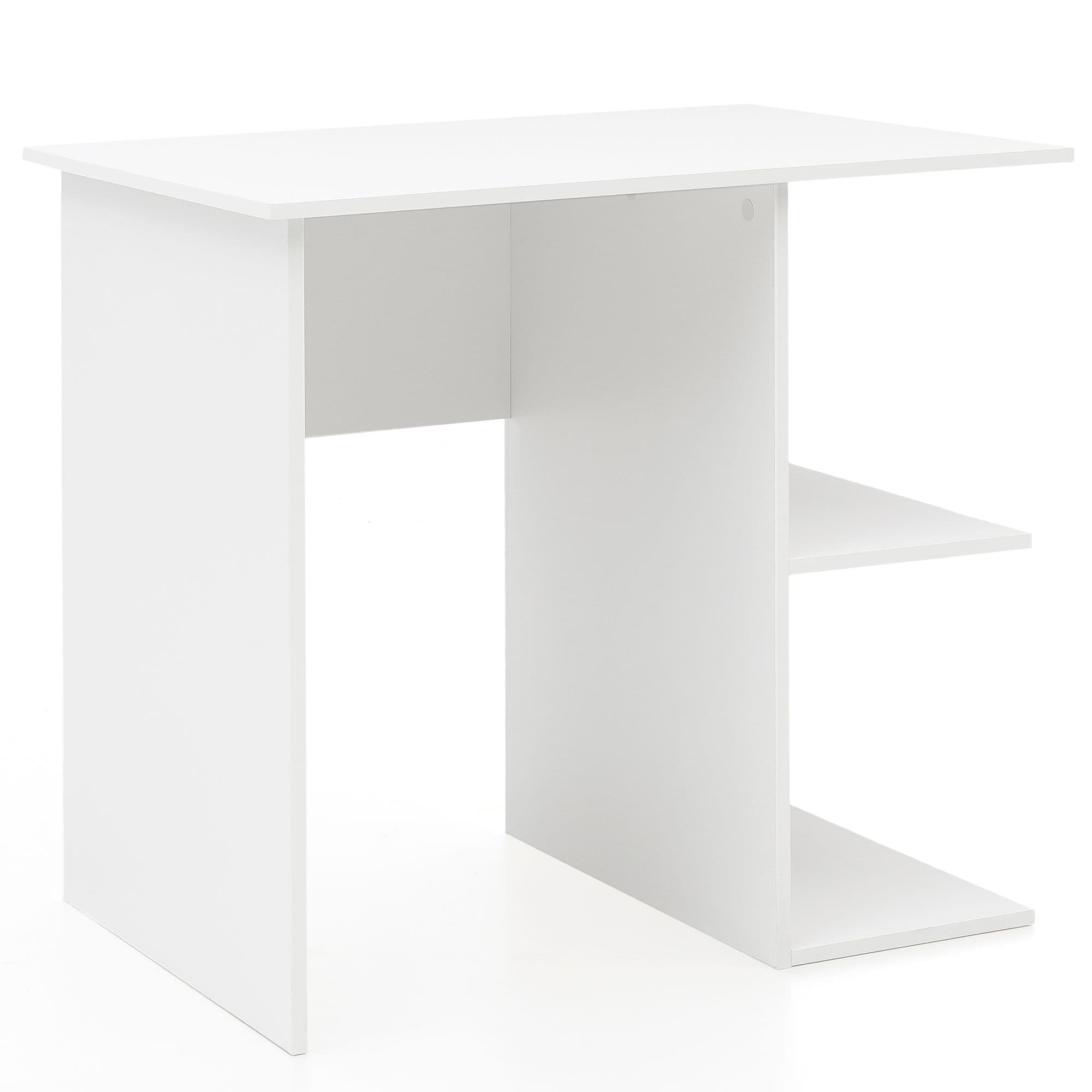 Finebuy Schreibtisch 82 X 76 X 60 Cm Mit Ablage, Kinderschreibtisch, Kleiner Laptop Pc Tisch Büro Ohne Rollen, Bürotisch, Arbeitstisch Klein Computertisch