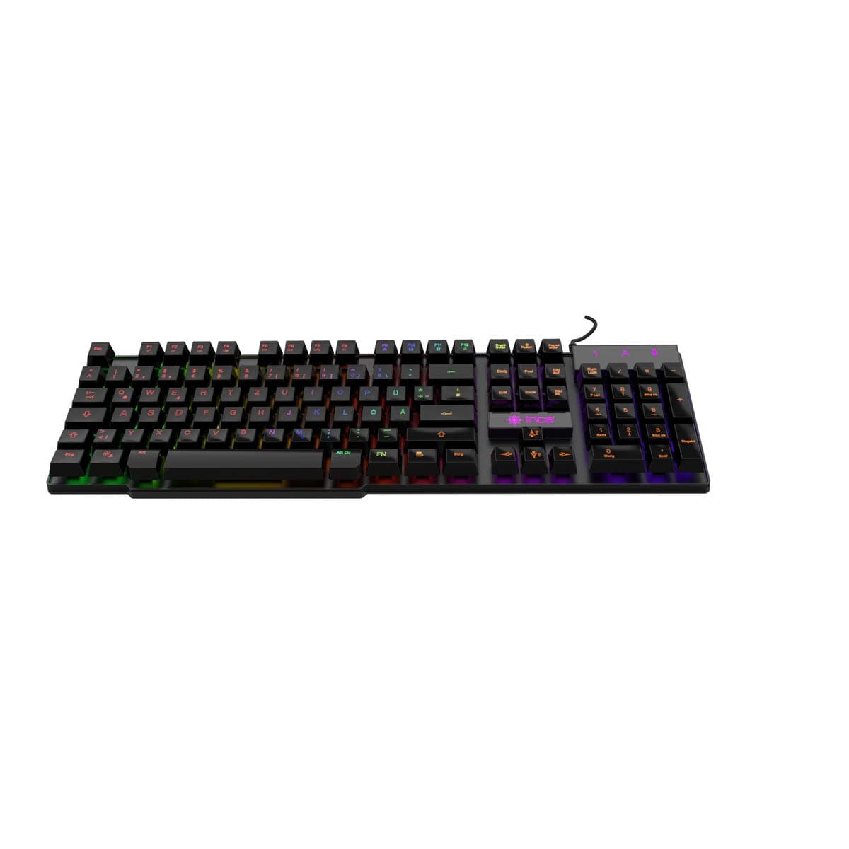 Inca Gaming Maus+Tastatur Rgb/ 3200dpi/6tasten/1.50m Schwarz Retail