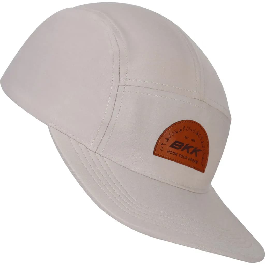 Bkk Logo Five Panel Hat One Size Beige