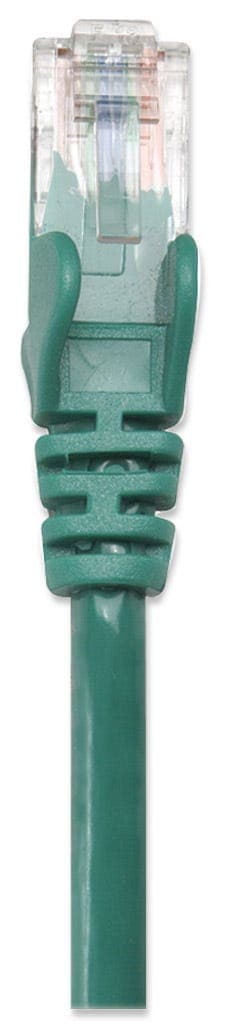 Intellinet Patchkabel Rj45 U/Utp Cat5e 10m Hebelschutz Grün