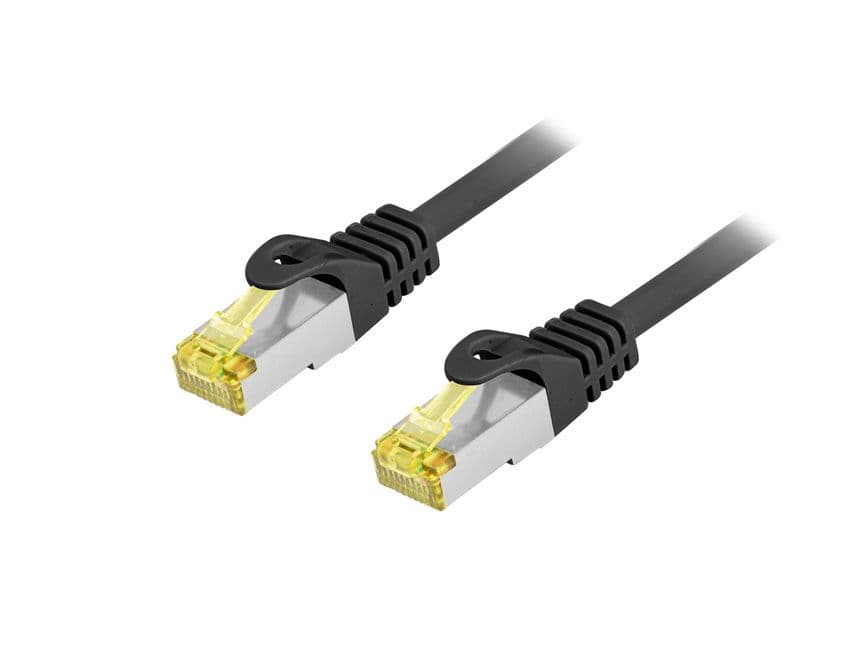 Equip Patchkabel Cat6a Outd.S/Ftp 2xrj45 3.00m Schwarz Lszh Polybeutel