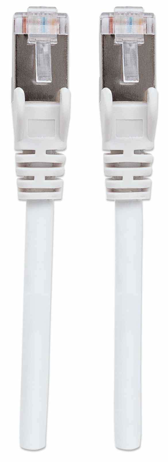 Intellinet Patchkabel Cat6a-Stecker/Cat7-Rohkabel 0,5m Weiß