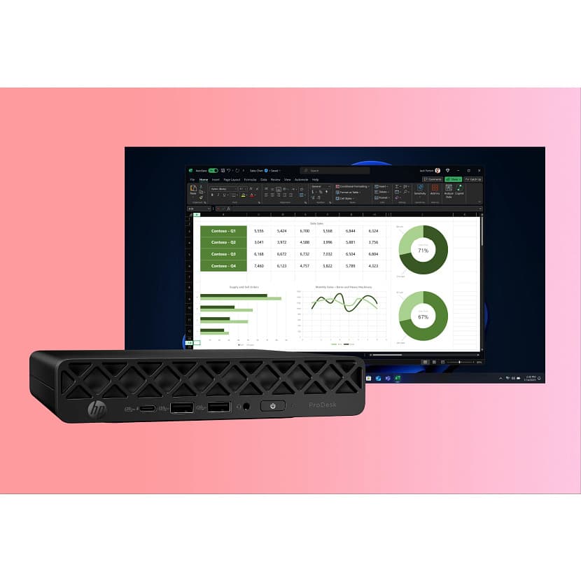 Hp Prodesk 4 Mini G1i U7-265t 16/512 Wifi W11p