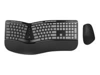 Conceptronic Ergo Kabelloses Set Aus Ergonomischer Tastatur Und Vertikaler Maus, Englisch