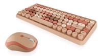 Keysonic Kskm-5200m-Rf Tastatur Maus Enthalten Büro Rf Wireless Qwertz Deutsch Beige, Braun, Pink