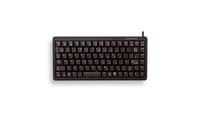 Cherry G84-4100 Kompakte Kabelgebundene Tastatur, Usb/Ps2 Schwarz (Qwertz - De)