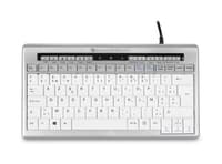 Bakkerelkhuizen S-Board 840 Tastatur Büro Usb Qwerty Uk Englisch Hellgrau, Weiß