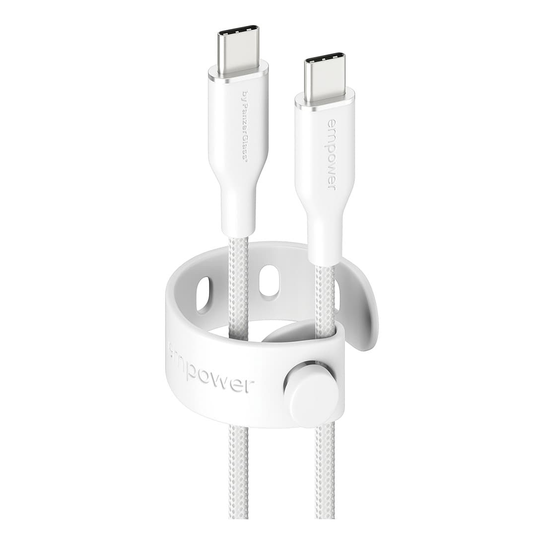 Panzerglass Empowerâ„¢ By ® Racing 60w Usb-C To Usb-C Cable | Usb 2.0 | 1.2m | Silver White Usb Cable