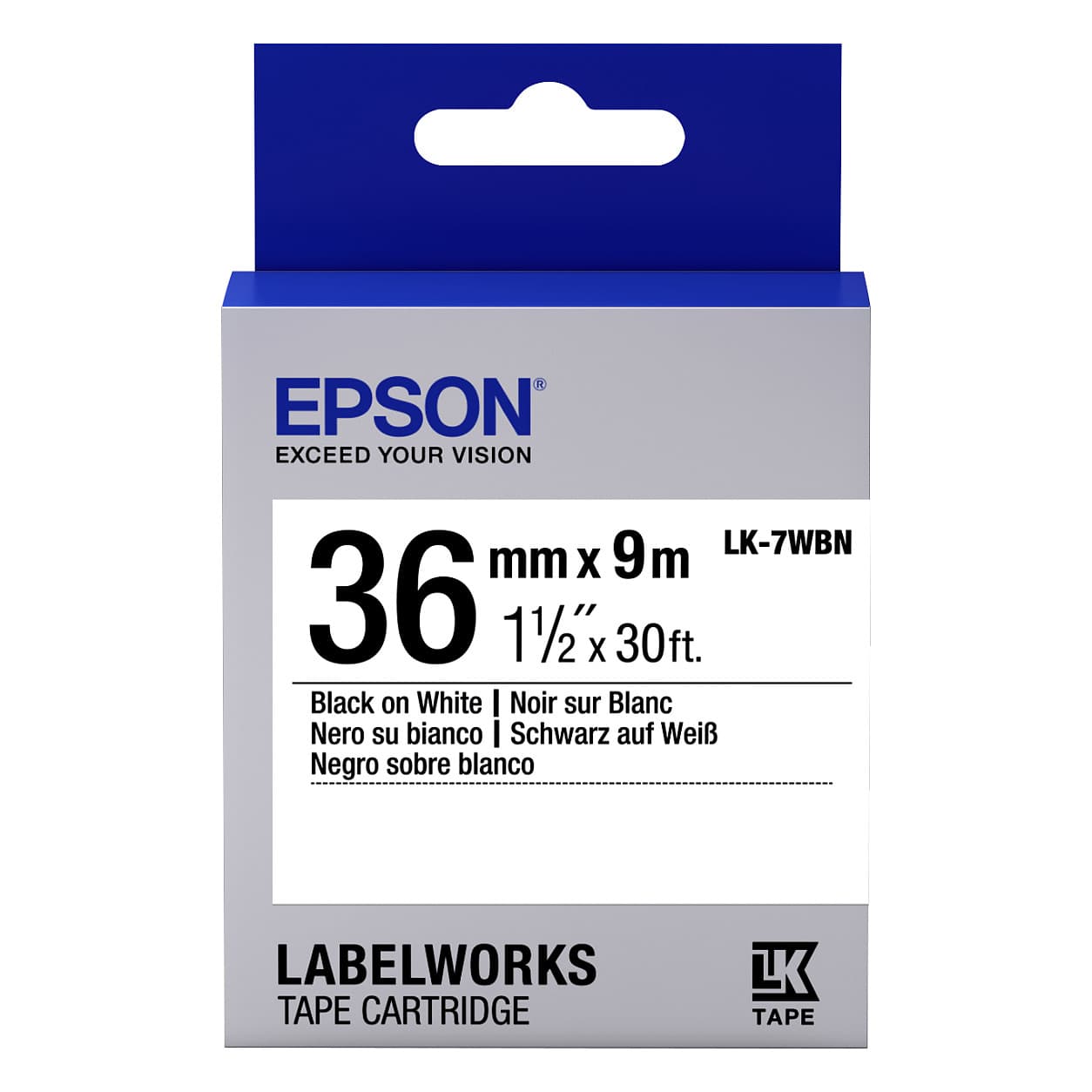 Epson Lk-7wbn Label-Making Tape