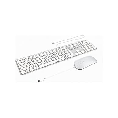 Zagg Wired Usb-C Keyboard Mous Apple Silver Swiss