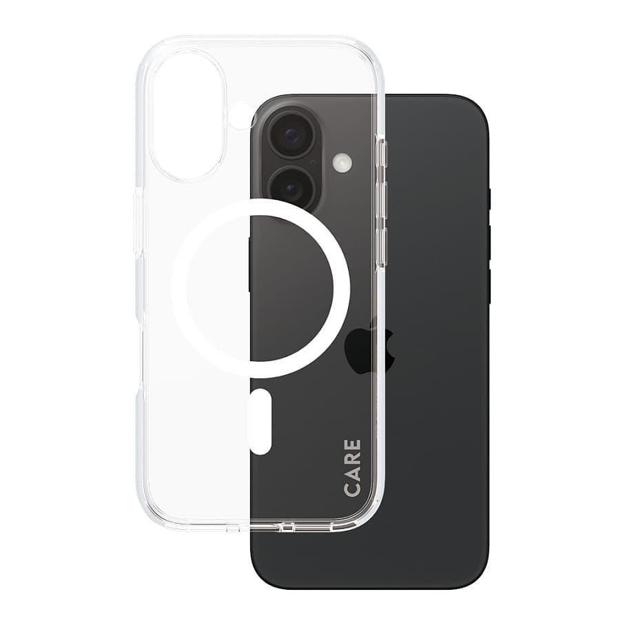 Panzerglass Careâ„¢ By ® Urban Combat Case Transparent W. White Magsafe Iphone 16 Mobile Phone Case