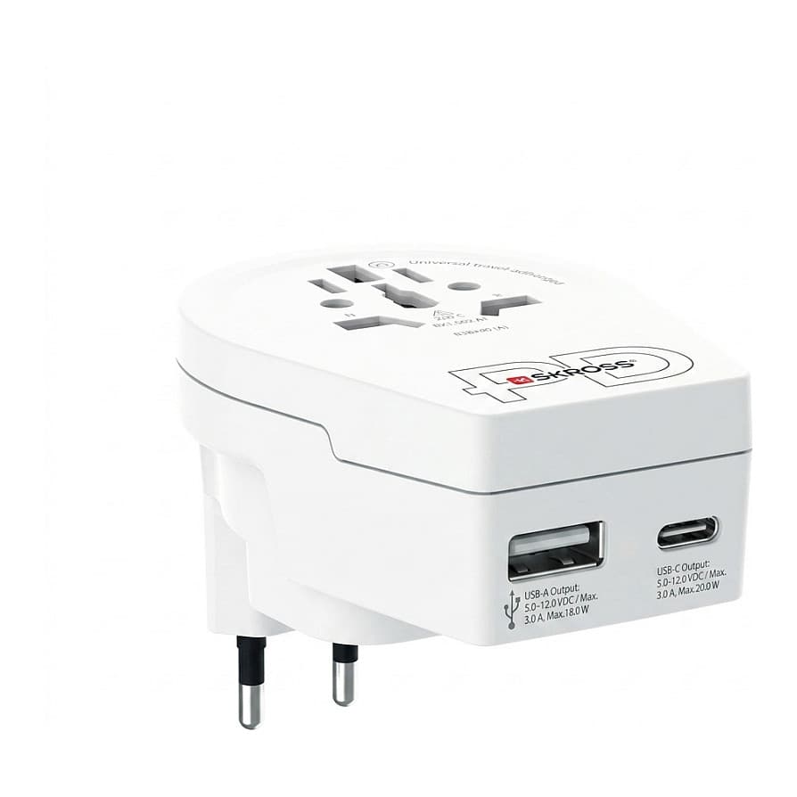 Skross World To Uk Usb Ac20pd