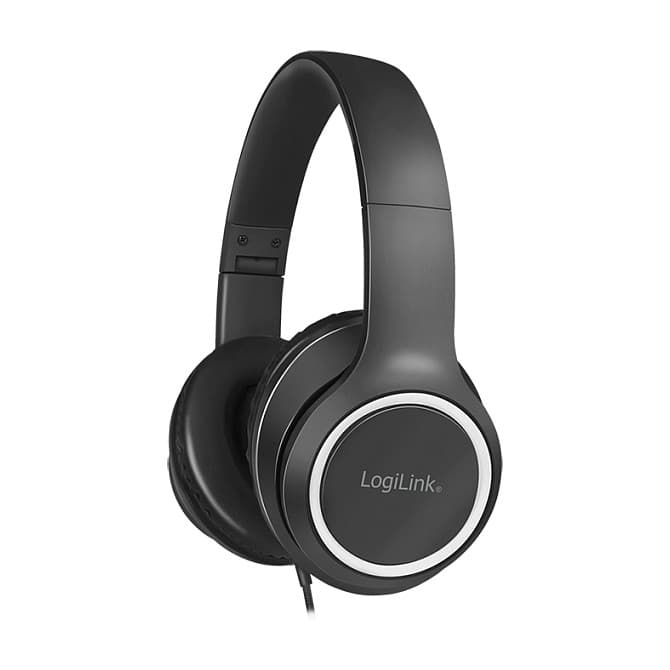 Headset Stereo, With Microphone, 1x 3.5mm, Black