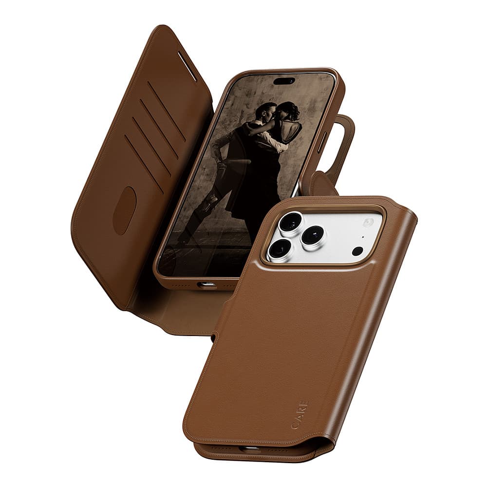 Care By Panzerglass Tango 2-In-1 Wallet Case Braun M. Magsafe Iphone 17 Pro Max