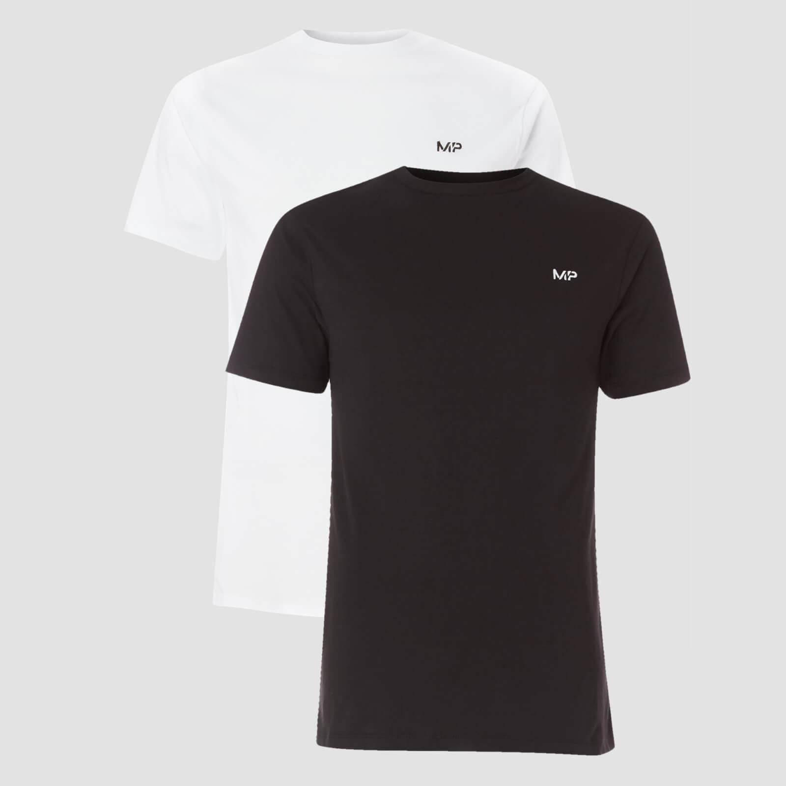 Mp Herren 2 Pack T-Shirt - Schwarz/Weiß - Xxs
