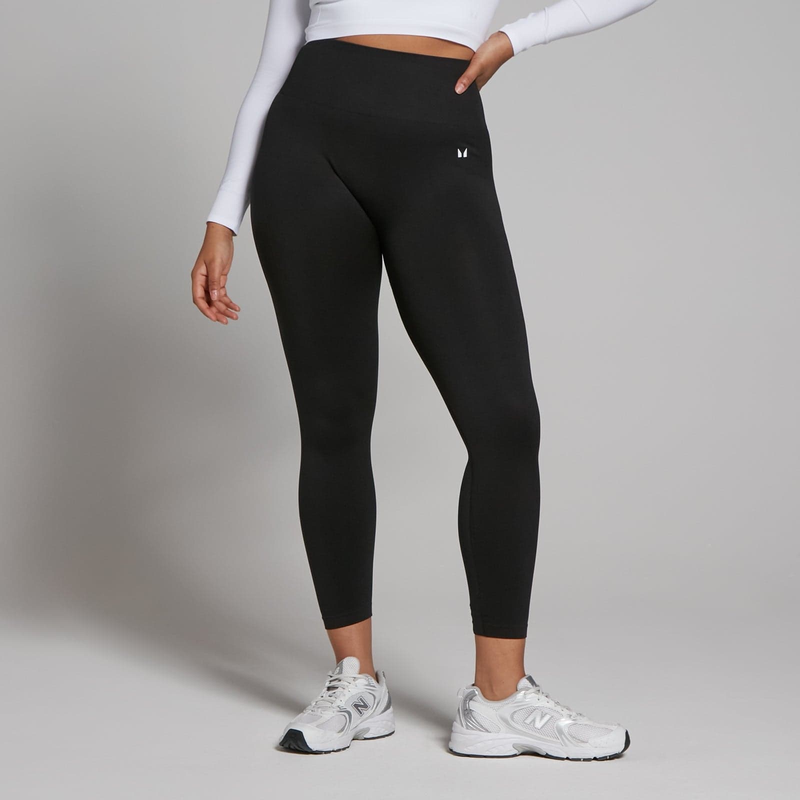Mp Damen Shape Nahtlose 7/8-Leggings — Schwarz - S