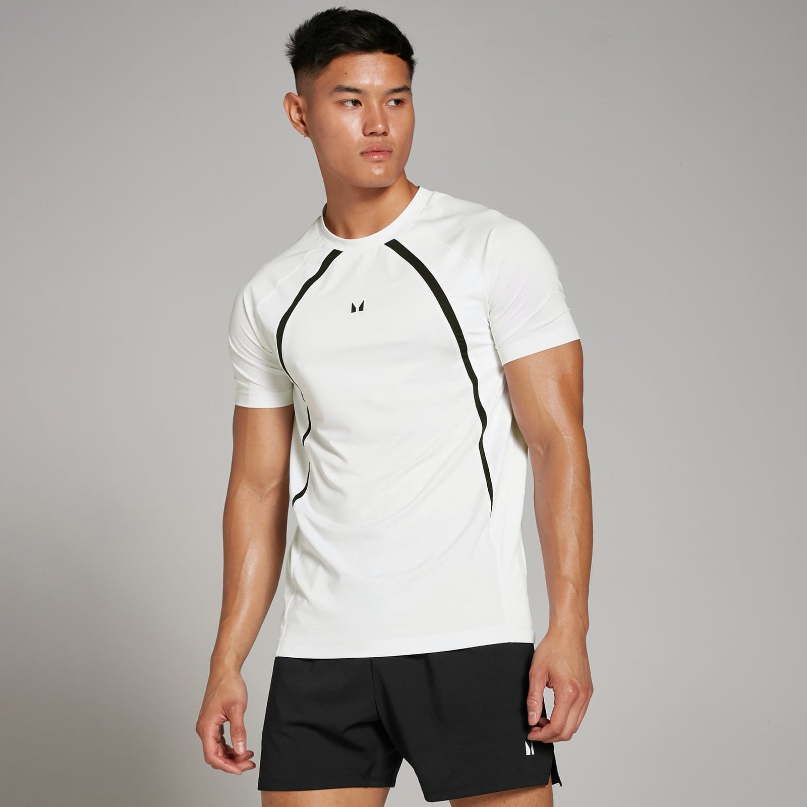 Mp Herren Tempo Panel T-Shirt - Weiß - Xxxl