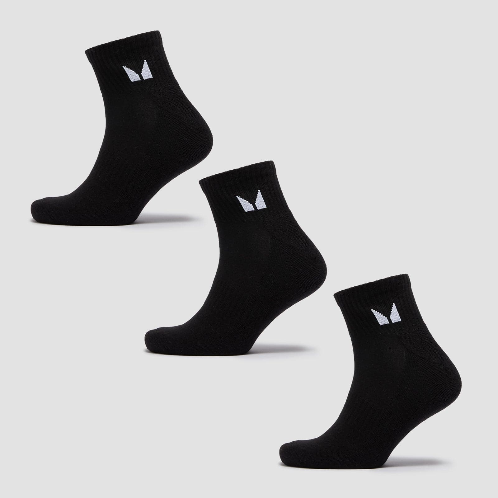 Mp Unisex Ankle Socks (3 Pack) - Black - Uk 12-14
