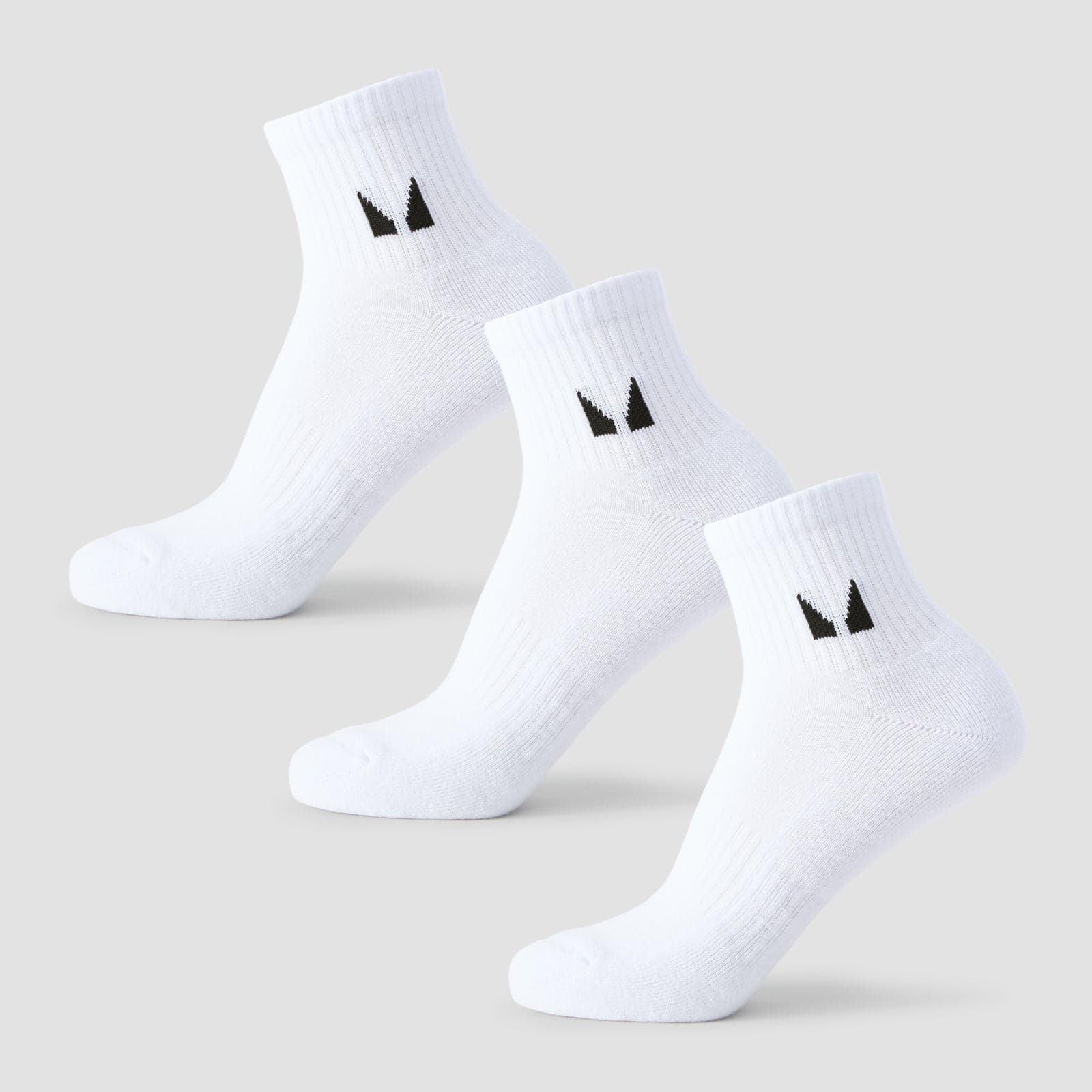 Mp Unisex Ankle Socks (3 Pack) - White - Uk 2-5