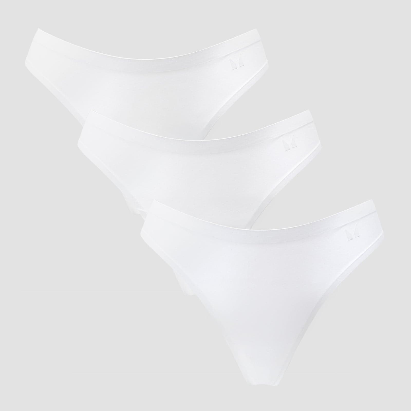 Mp Damen Vpl-Freier Tanga Mit Mittelhohem Bund (3er-Packung) – Weiß - M