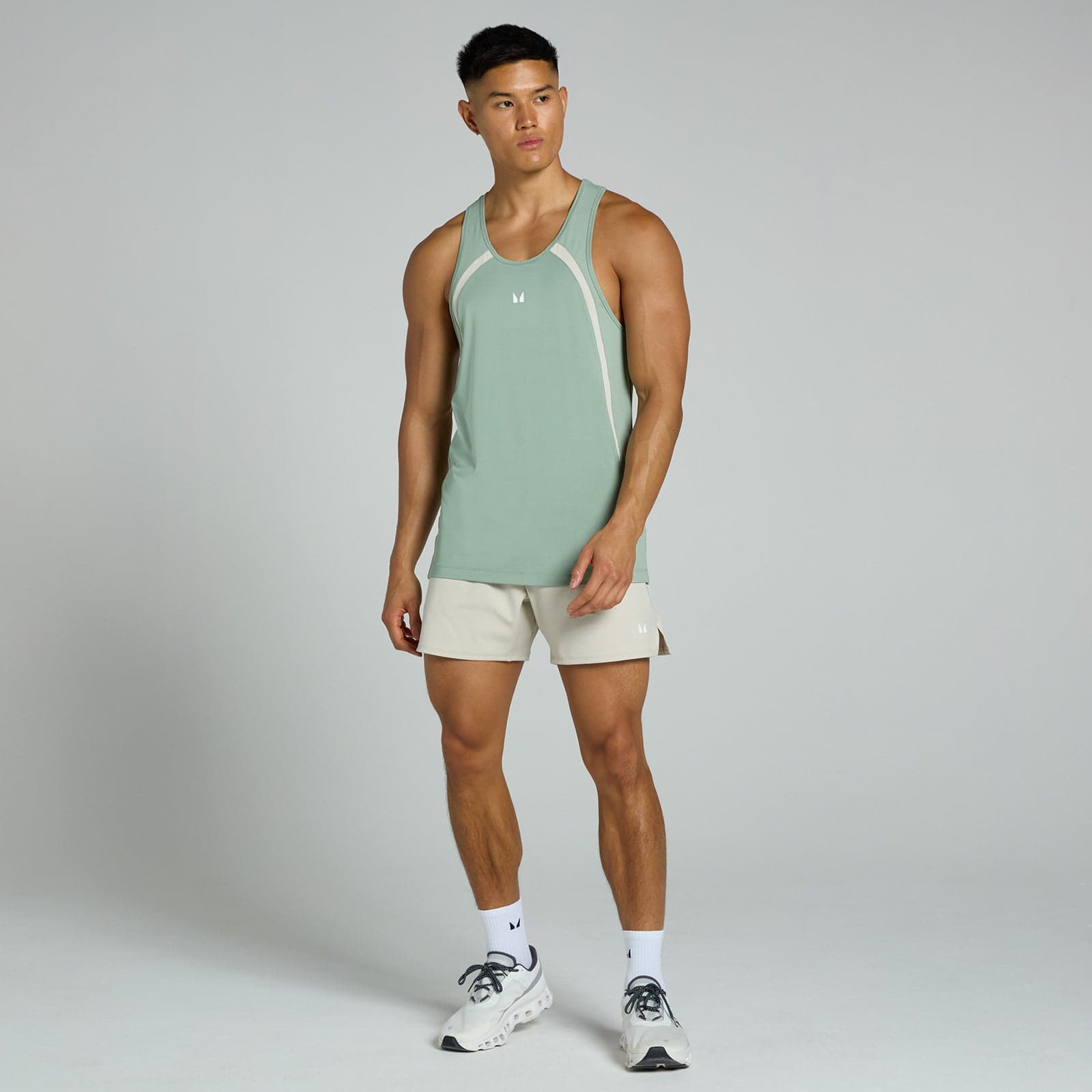Mp Herren Tempo Panel Stringer-Top – Hellgrün - S
