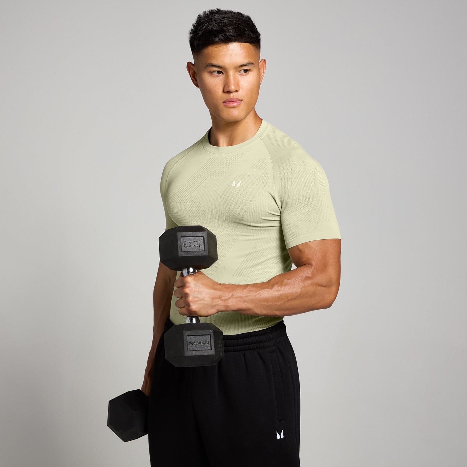 Mp Herren Tempo Pillar Nahtloses Top – Warmer Salbei - Xl