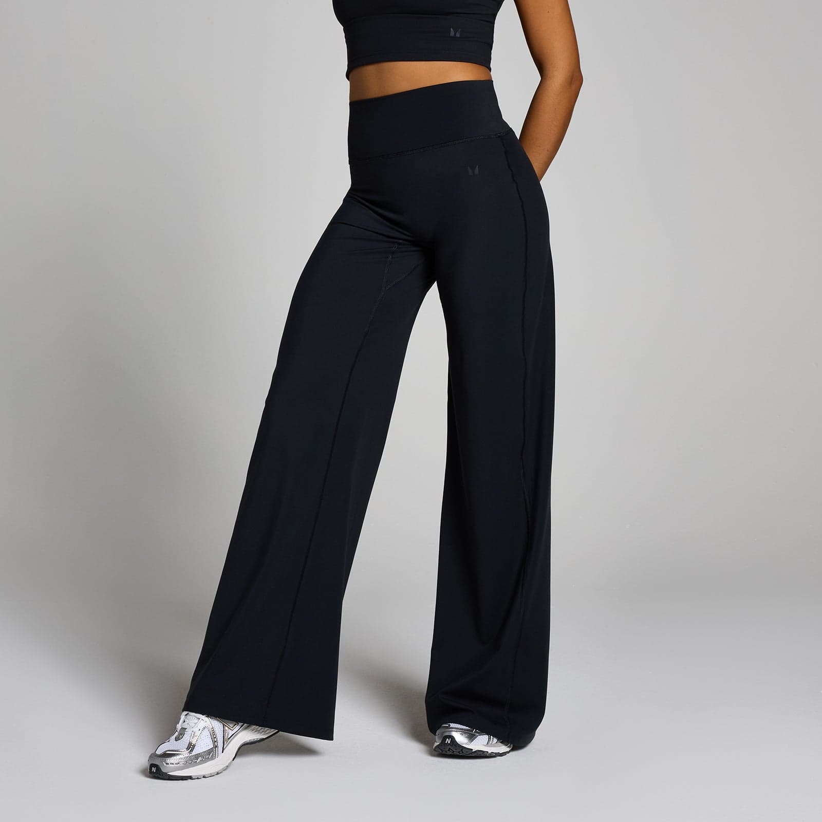 Mp Damen Leggings Tempo Weites Bein, Größe Tall - Schwarz - Xs