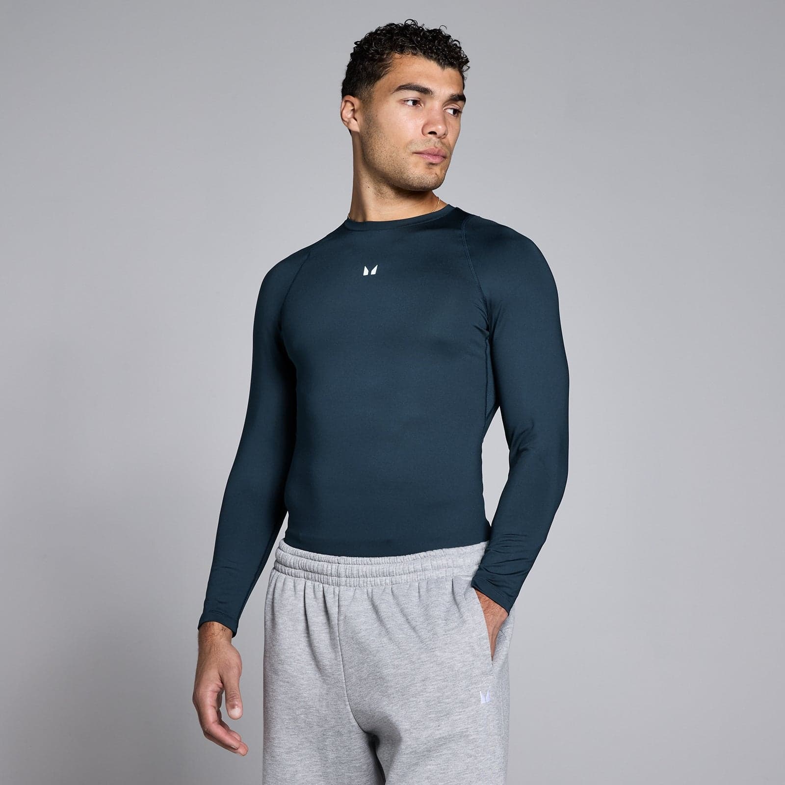 Mp Herren Training Langarm-Baselayer - Dunkelsaphir - Xxl