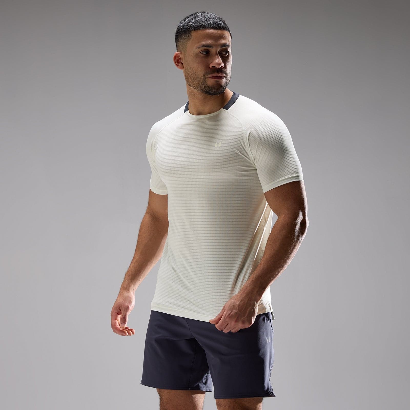 Mp Herren Training Ultra Gridded T-Shirt – Platinum - Xs