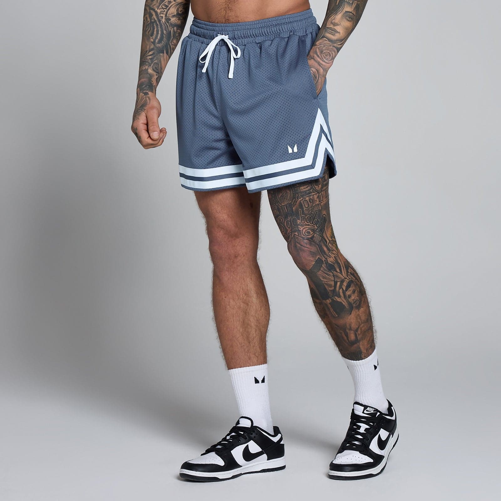 Mp Lift 5 Mesh Contrast Tape Short Für Herren – Charcoal Blue - S