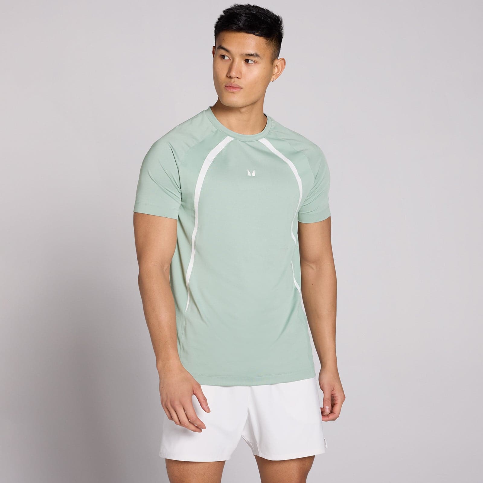 Mp Herren Tempo Panel T-Shirt - Eucalyptus - Xxxl