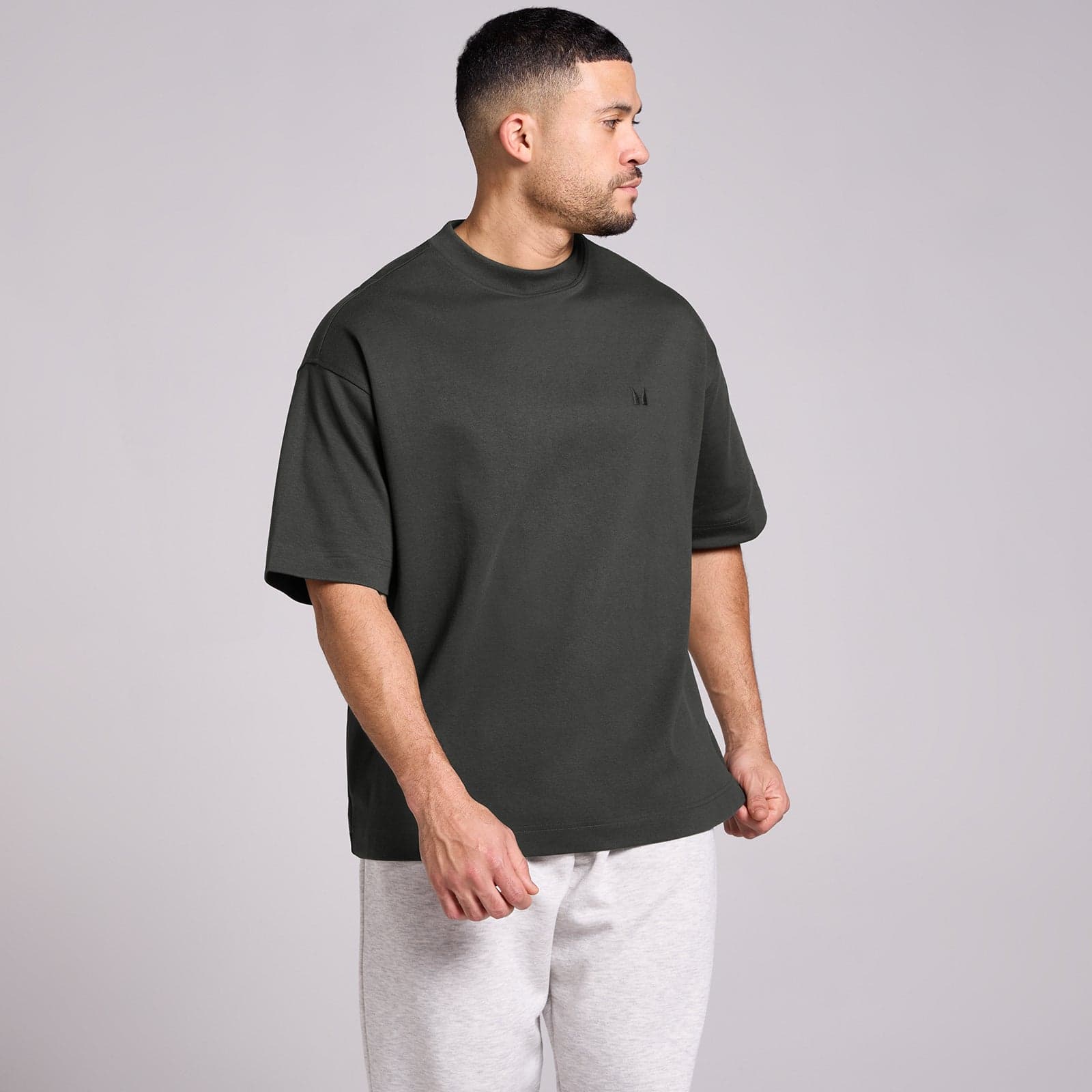 Mp Herren Oversized Cotton T-Shirt - Schwarz Verwaschen - M
