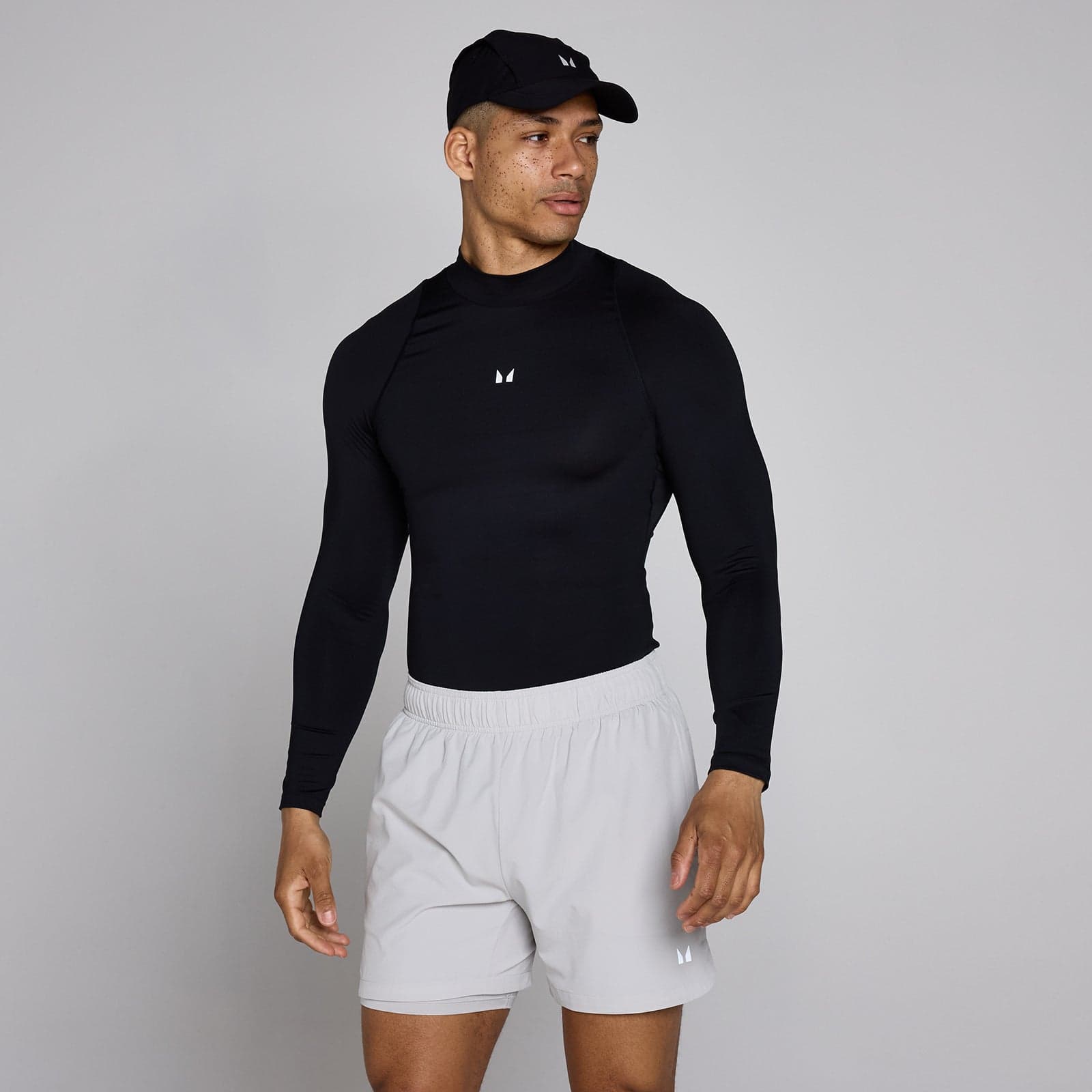 Mp Herren Training High Neck Langarm Baselayer - Schwarz - L