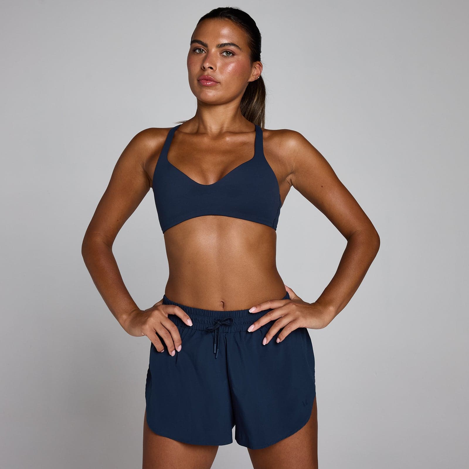 Mp Damen Tempo Twist Back Sport-Bh - Mitternachtsblau - Xxl