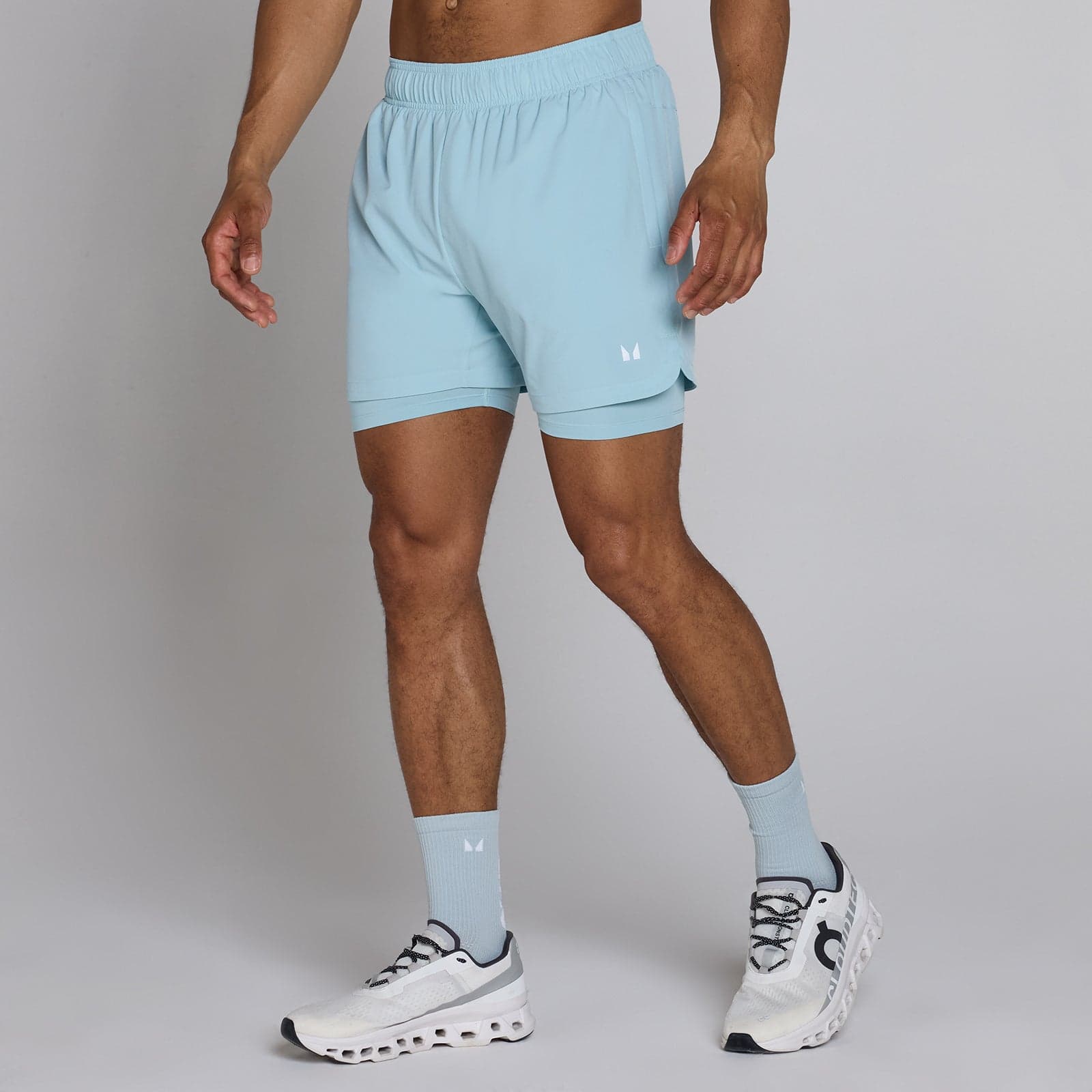 Mp Herren Training 5 2-In-1 Short – Ice - Xxl