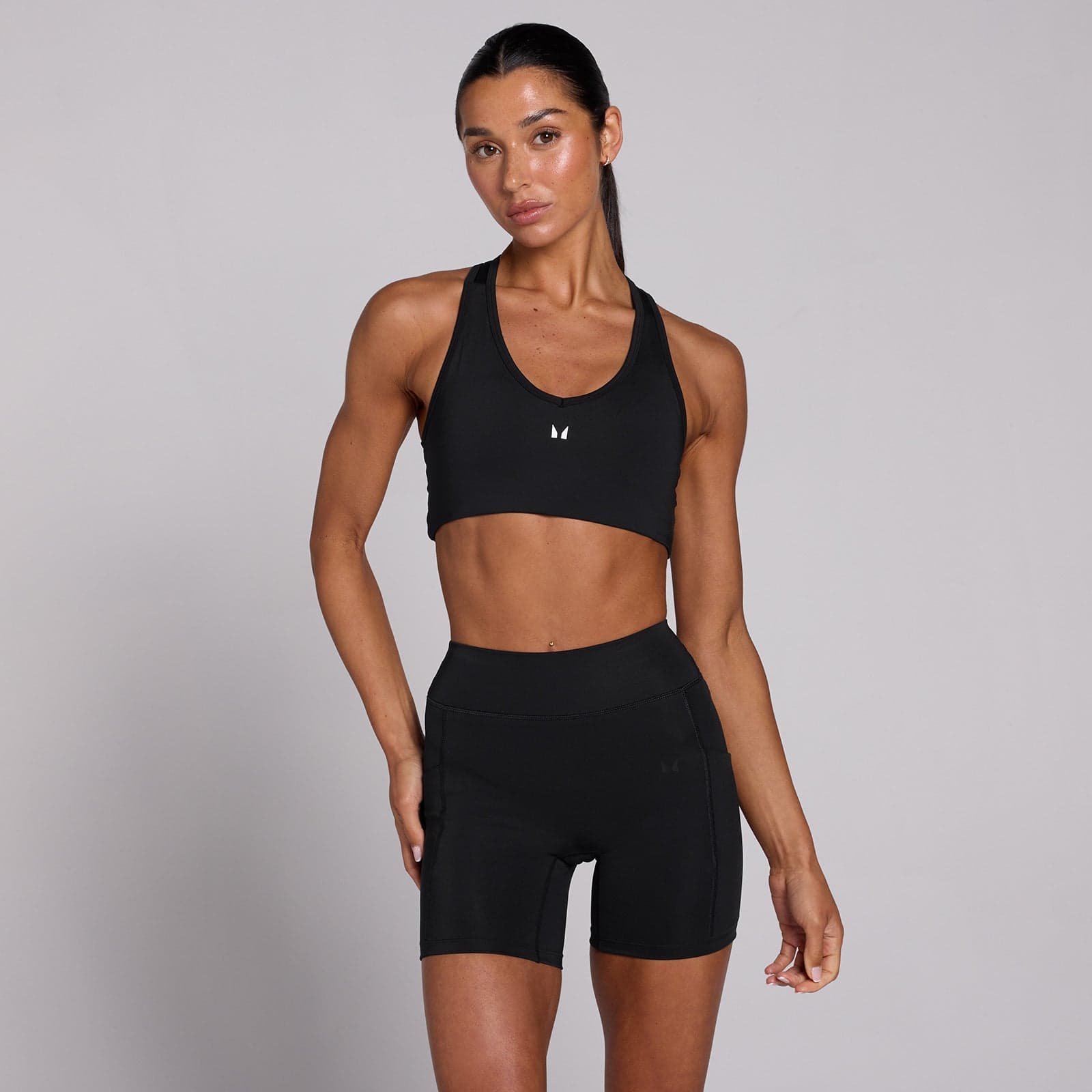 Mp Damen Training Racerback Sport-Bh – Schwarz - Xl