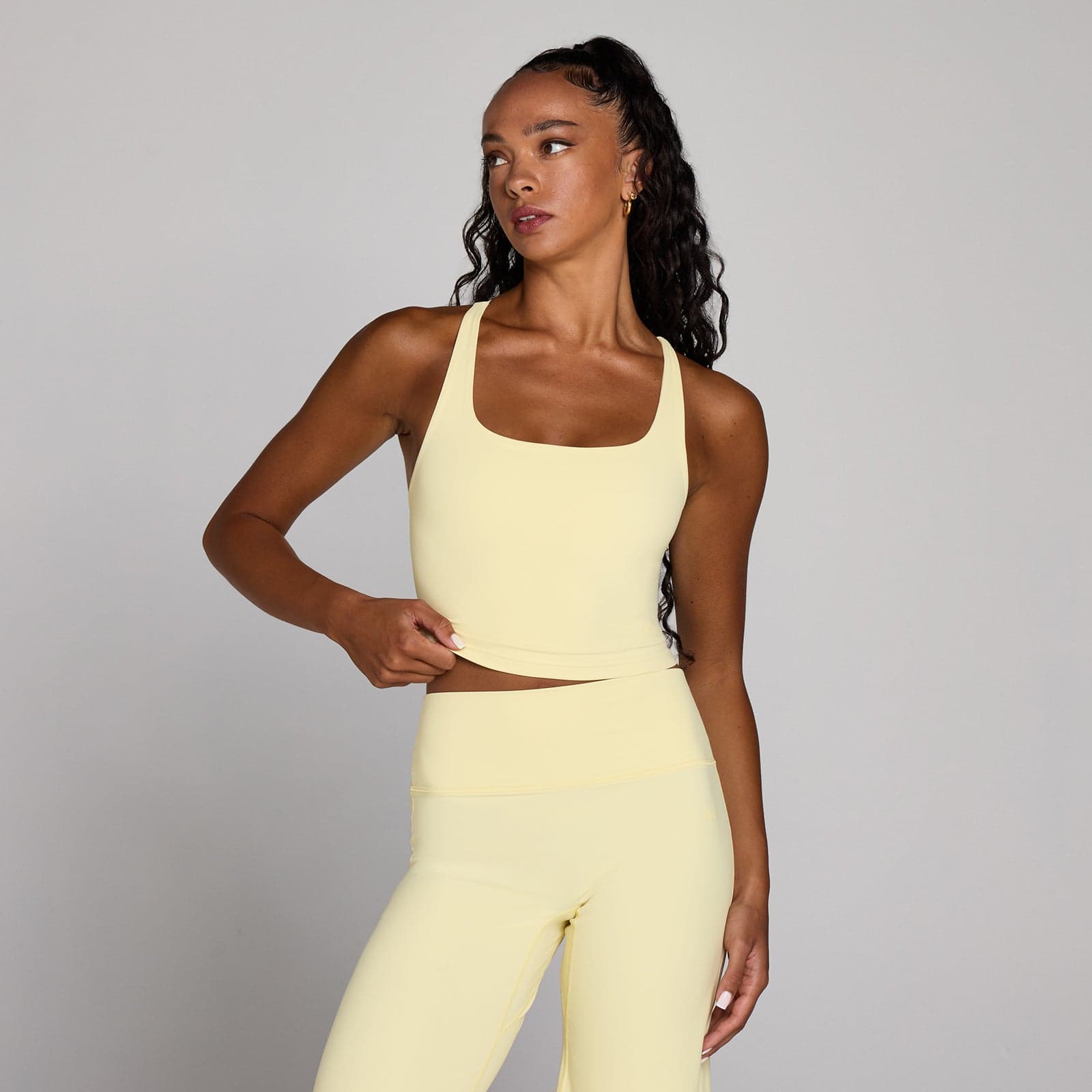Mp Damen Tempo Racerback-Top Mit Riemen – Buttercreme - Xxl