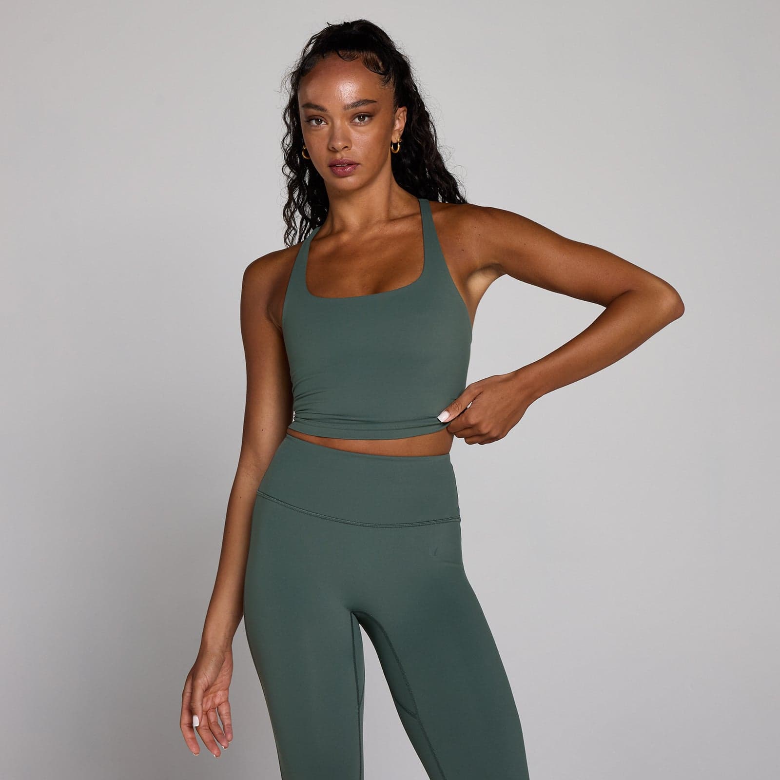 Mp Damen Tempo Racerback-Top Mit Riemen – Wolkengrün - S