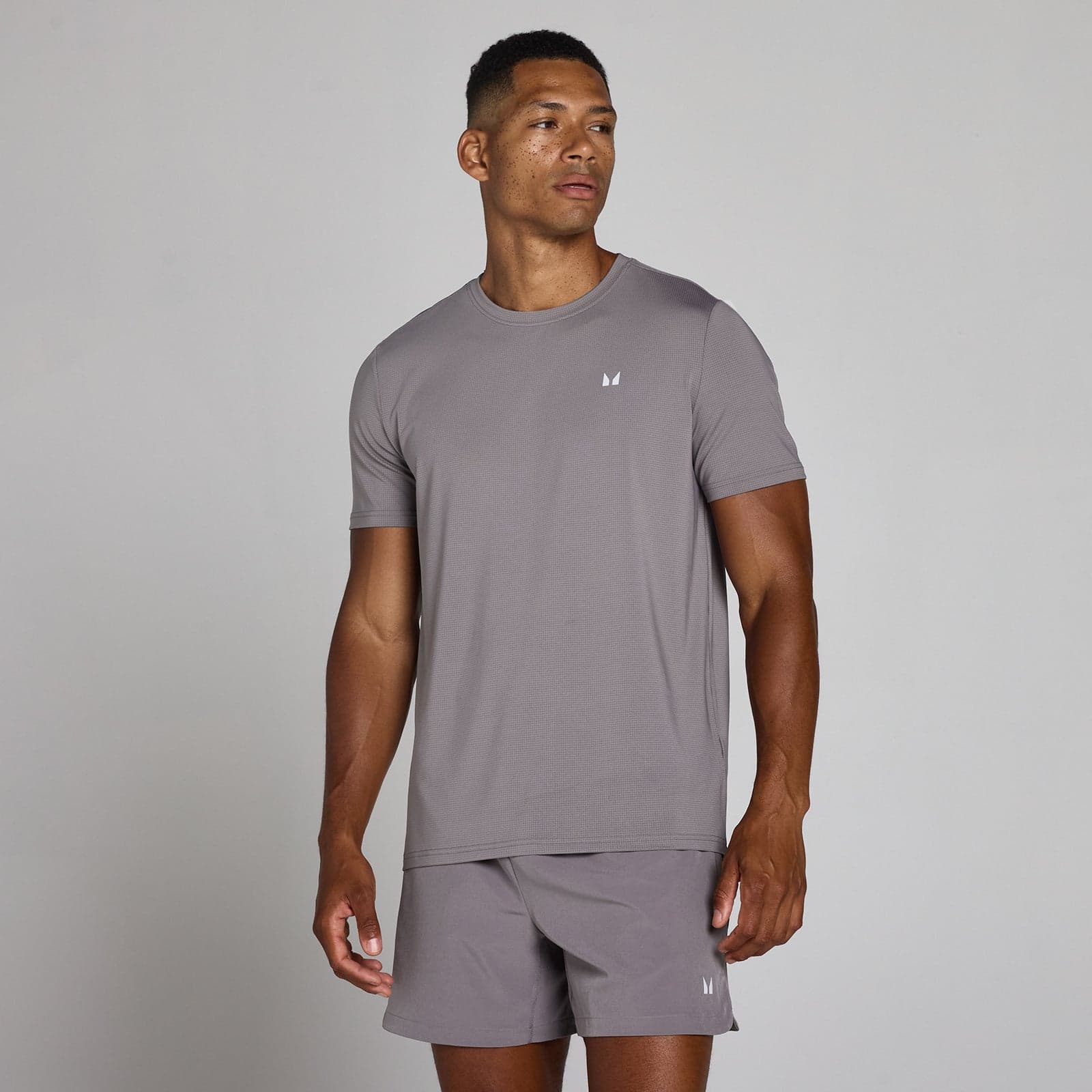 Mp Men'S Training Grid T-Shirt - Graphite - M