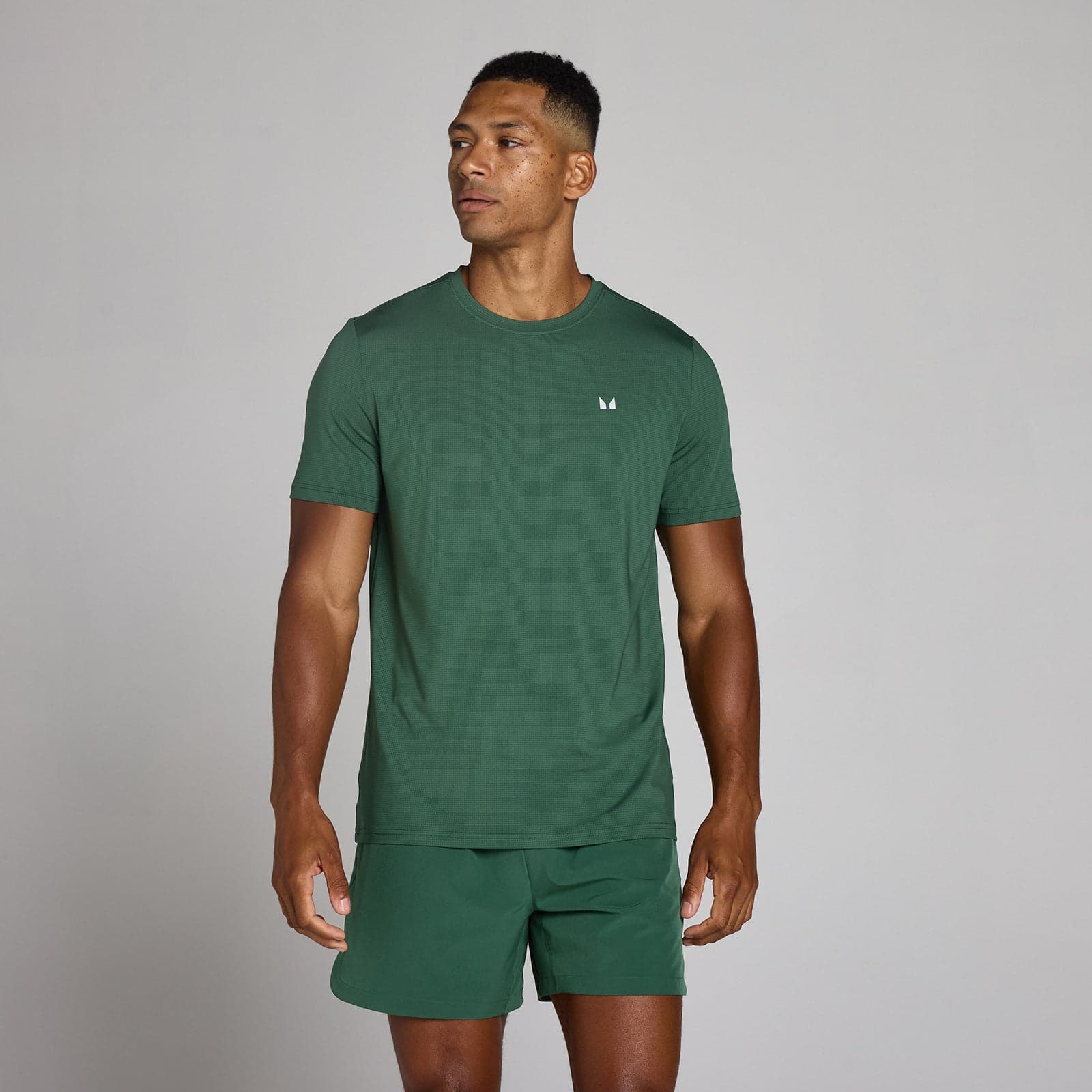Mp Men'S Training Grid T-Shirt - Racing Green - S