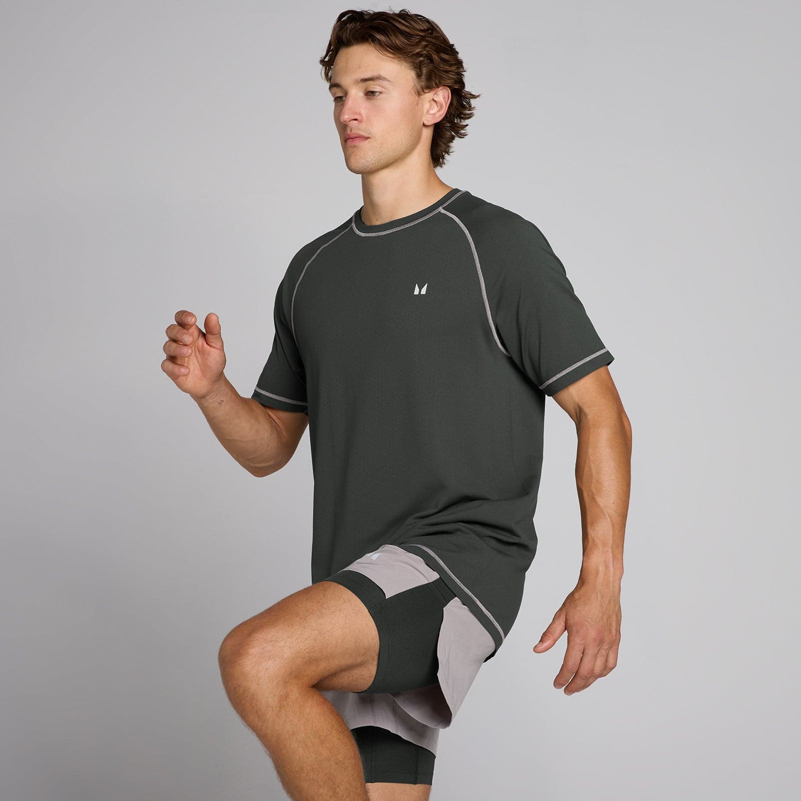 Mp Velocity Ultra Seamless T-Shirt Für Herren - Vintage-Schwarz - S