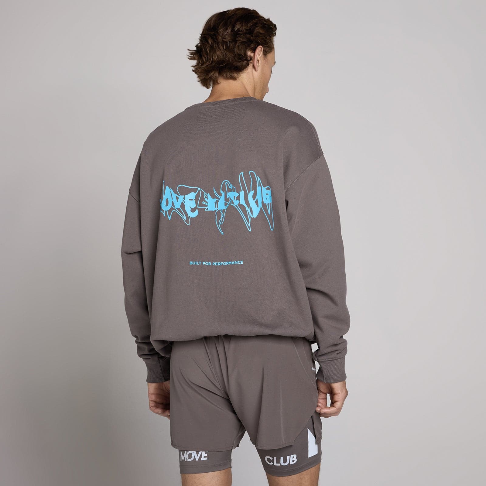 Mp Unisex Hybrid Grafik-Sweatshirt - Aschgrau - Xl